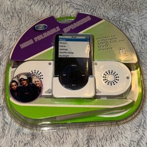 Portable Mini Foldable Speakers - White Cyber Gear NEW Sealed